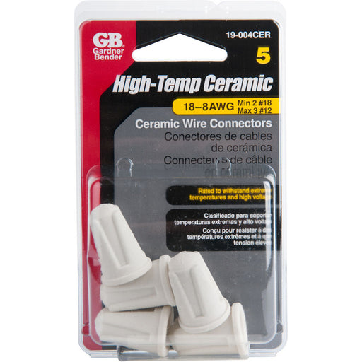 Gardner Bender Connector Ceramic High Temperature GB-4 Package Of 5 (19-004CER)
