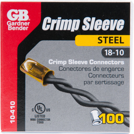 Gardner Bender Crimp Connector Steel 18-10 AWG Box Of 100 (10-410)