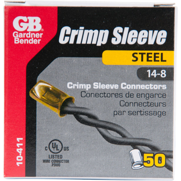 Gardner Bender Crimp Steel 18-8 AWG Box Of 50 (10-411)