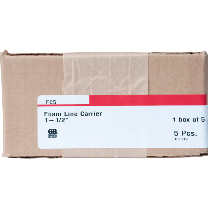 Gardner Bender Foam Line Carrier 1-1/2 Inch Box Of 5 (FC5)