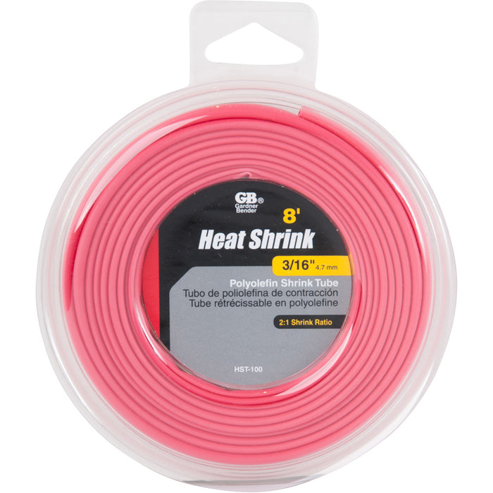 Gardner Bender Heat Shrink Tube .187 To .062 8 Foot Red (HST-100)