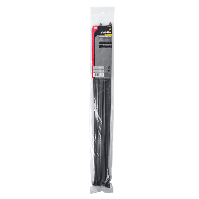 Gardner Bender Heavy-Duty Cable Tie UVB 18 Inch 175 Pound Display Pack Bag Of 10 (45-518UVBN)