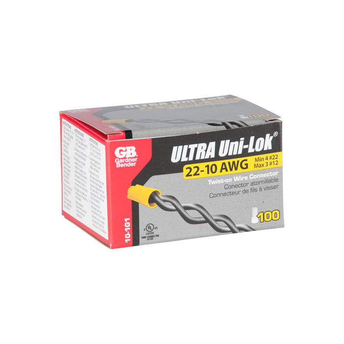 Gardner Bender Hex-Lok Yellow G1 Box Of 100 (10-1G1)