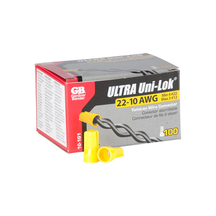 Gardner Bender Hex-Lok Yellow G1 Box Of 100 (10-1G1)