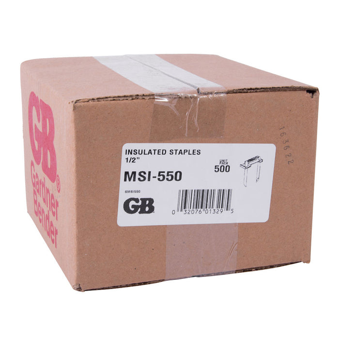 Gardner Bender Insulated Staple 1/2 Inch Box Of 500 (MSI-550)