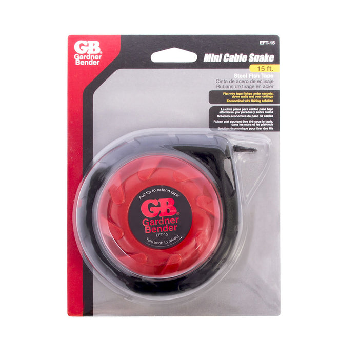 Gardner Bender Mini Cable Snake 15 Foot (EFT-15)