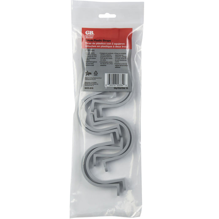 Gardner Bender Plastic Strap 2 Inch Bag Of 10 (GCC-610)