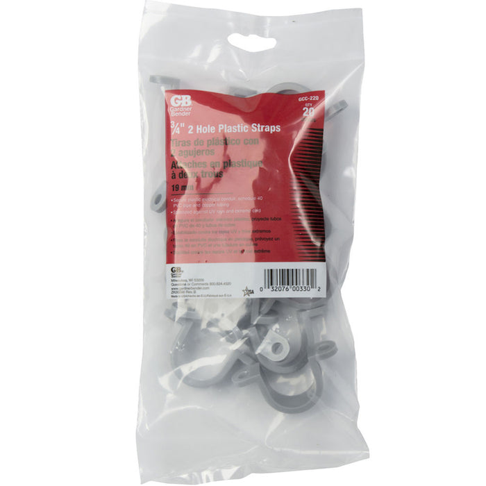 Gardner Bender Plastic Strap 3/4 Inch Bag Of 20 (GCC-220)