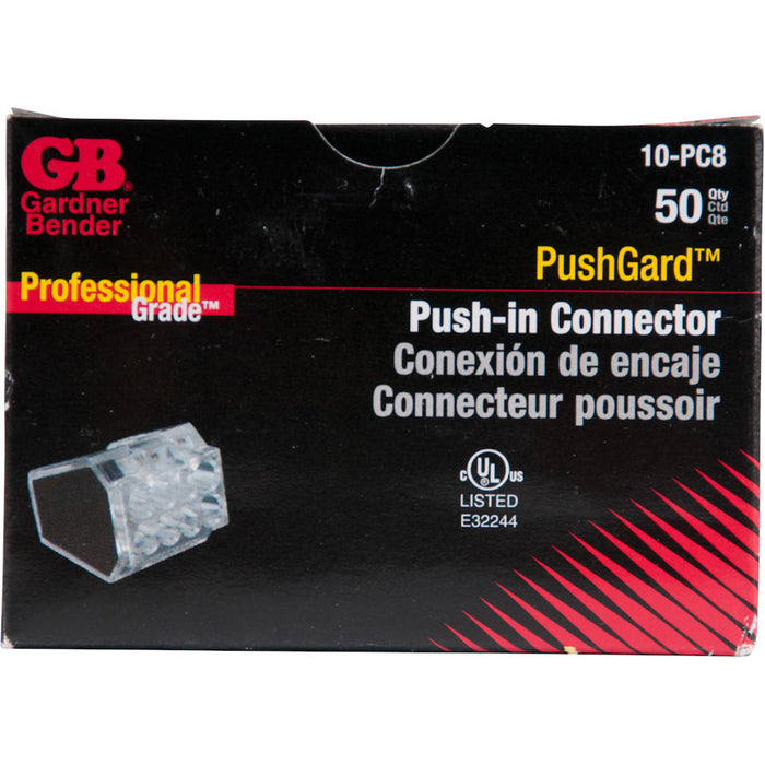 Gardner Bender Pushgard Push In Connector 8-Port Box Of 50 (10-PC8)