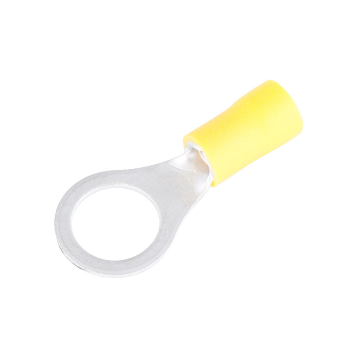 Gardner Bender Ring Terminal 12-10 AWG Stud Size 1/4-3/8 Yellow Package Of 50 (10-108)