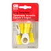 Gardner Bender Ring Terminal 4 AWG Stud Size 1/2 Inch Yellow Card Of 4 (14-099)