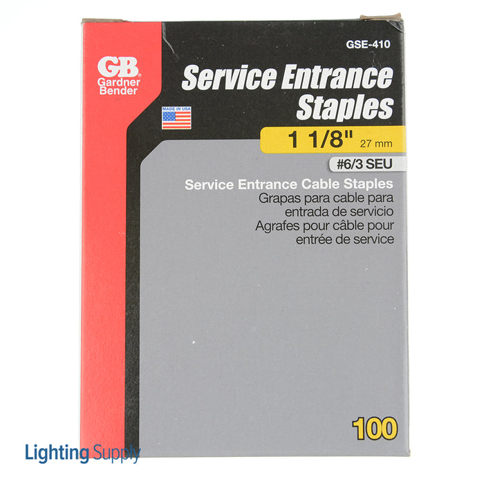 Gardner Bender Service Entrance Staple 1-1/16 Inch Box Of 100 (GSE-410)