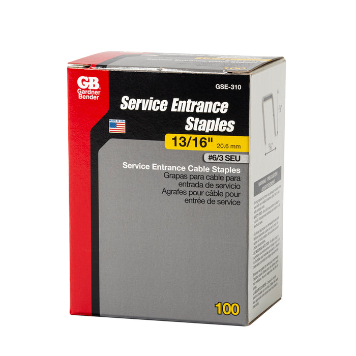 Gardner Bender Service Entrance Staple 13/16 Inch Box Of 100 (GSE-310)