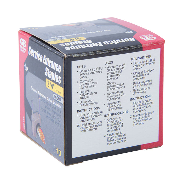 Gardner Bender Service Entrance Staple #6 SEU Box Of 10 (GSE-115)