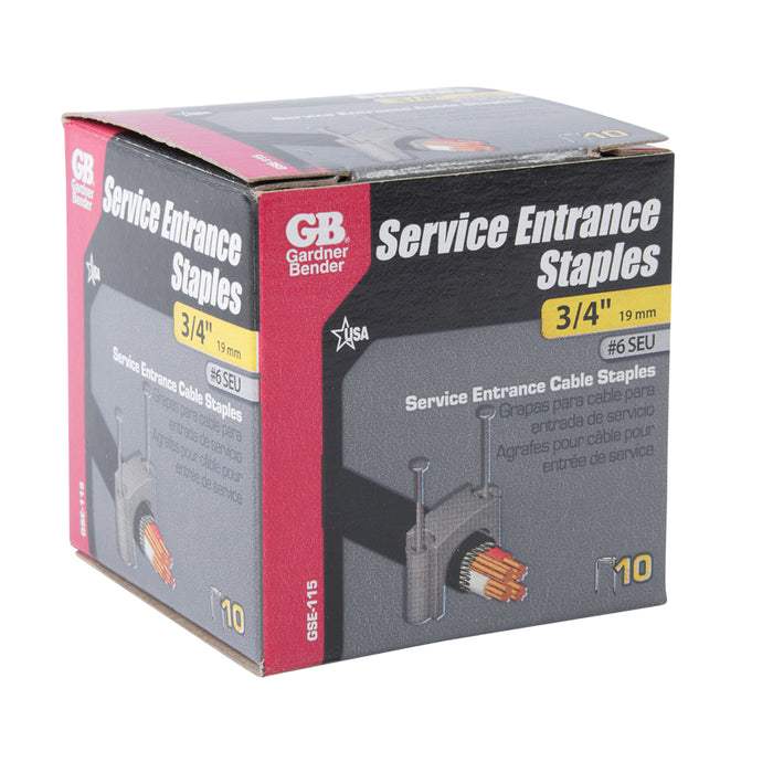 Gardner Bender Service Entrance Staple #6 SEU Box Of 10 (GSE-115)