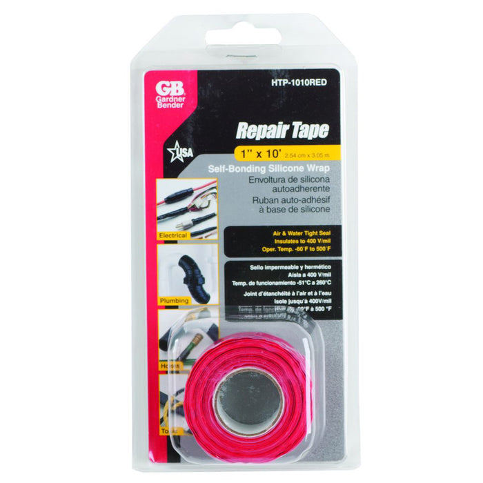 Gardner Bender Tape Repair Tape 1-Inch X 10 Foot Red (HTP-1010RED)