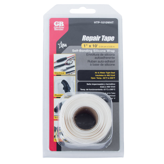 Gardner Bender Tape Repair Tape 1-Inch X 10 Foot White (HTP-1010White)