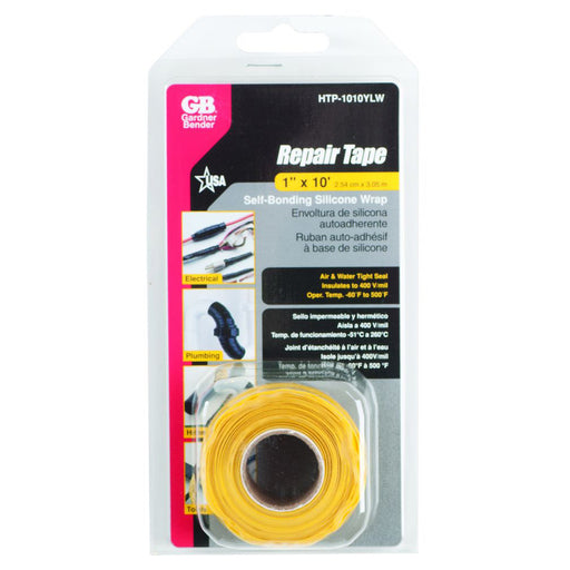 Gardner Bender Tape Repair Tape 1-Inch X 10 Foot Yellow (HTP-1010YLW)
