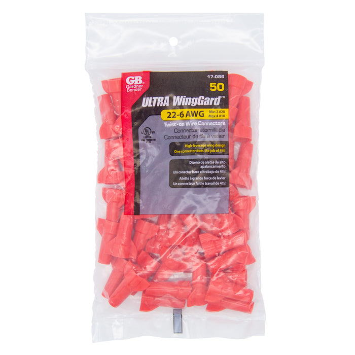 Gardner Bender Winggard Ultra Red #86 Bag Of 50 (17-086)