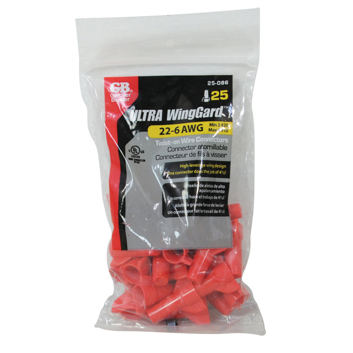 Gardner Bender Winggard Ultra Red #86 Bag Of 25 (25-086)