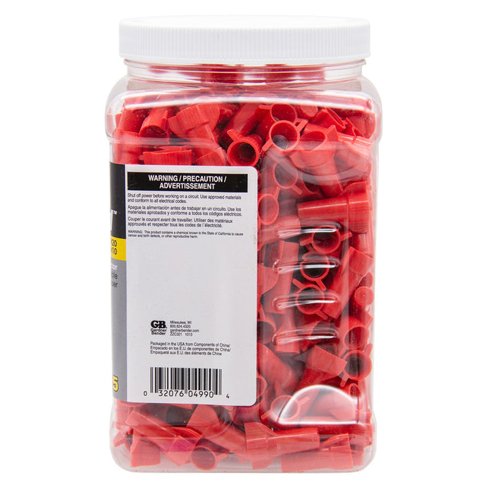 Gardner Bender Winggard Ultra Red #86 Large Jar Of 325 (16-086L)