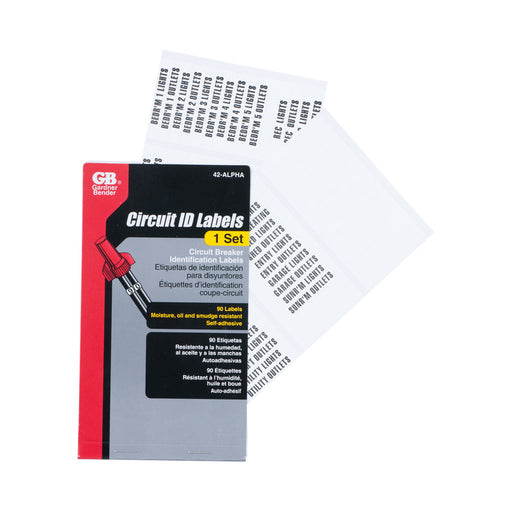 Gardner Bender Wire Marker Booklet Circuit Breaker Markers (42-ALPHA)