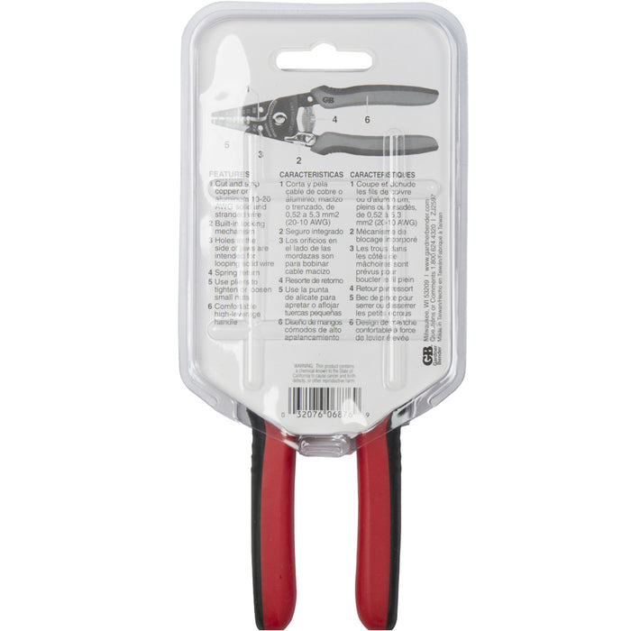Gardner Bender Wire Stripper With Lock 10-20 AWG Solid Or Stranded (GS-360)