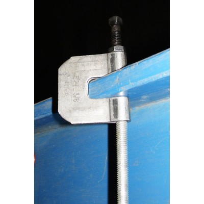 Southwire Garvin 1/2-13 C Style Steel Plain Finish Beam Clamp For Vertical Loads (SCC-1213BK)