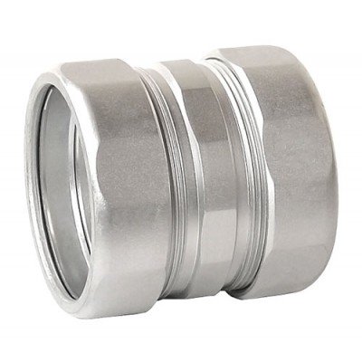 Southwire Garvin 1/2 Inch Zinc Plated Steel Compression Coupling (RTC50)