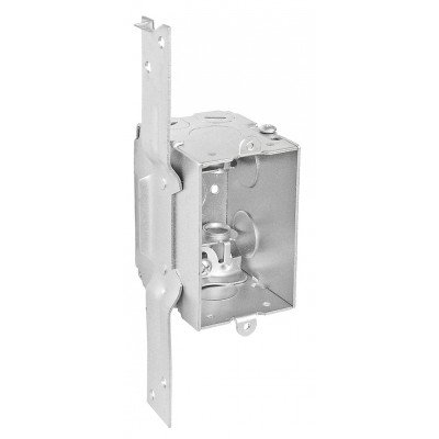 Southwire Garvin 2-1/2 Inch Deep Switch Box With Clamps For Flexible Metal Conduit And A Flat Vertical Bracket (G602-FBX)