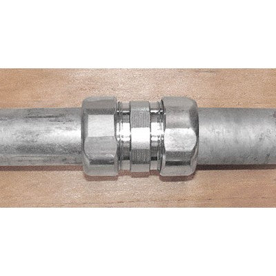 Southwire Garvin 2-1/2 Inch Zinc Plated Steel Compression Coupling (RTC250)