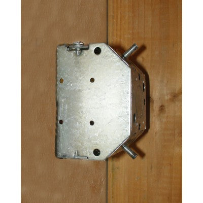 Southwire Garvin 2-1/4 Inch Deep Beveled Corner Switch Box With Non-Metallic Shredded Cable Clamps And Old Work Ears (G601BVR)