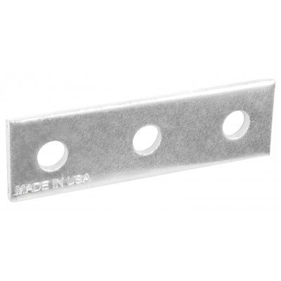 Southwire Garvin Three-Hole Splice Plate 1/4 Inch Thick Zinc Plated Steel (SFF31)