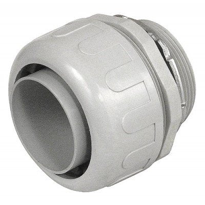 Southwire Garvin 3/4 Inch Non-Metallic PVC Plastic Liquid-Tight Straight Connector (NMLT-75)