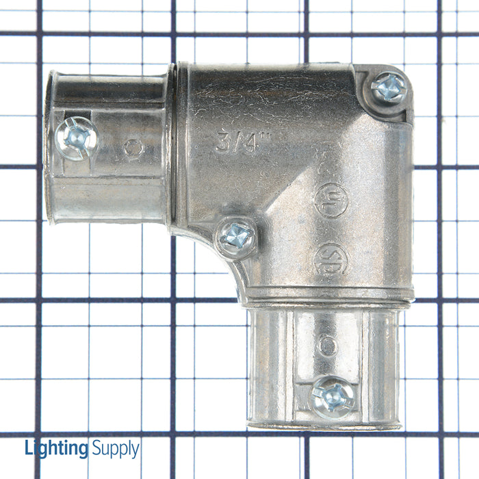 Southwire Garvin 3/4 Inch Diecast Zinc 90 Degree Inside Corner Set Screw Coupling Pull Elbow (ECS-75)