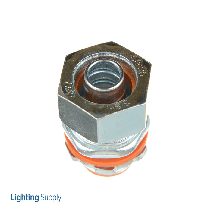 Southwire Garvin 3/8 Inch Steel Liquid-Tight Straight Connector With Insulated Throat (LTC-38)