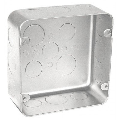 Southwire Garvin 4-11/16 Chicago Plenum Airtight Junction Box 2-1/8 Inch Deep 1/2 Inch Knockouts (72171-SVT)