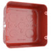 Southwire Garvin 4-11/16 Chicago Plenum Airtight Junction Box Red 2-1/8 Inch Deep 1/2 Inch Knockouts (72171-SVTRED)