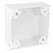 Southwire Garvin 4-11/16 Inch Square White Fire Alarm Device Box 2-1/8 Inch Deep 1/2 3/4 And 1 Inch Knockouts (82171-WH)