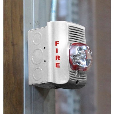 Southwire Garvin 4-11/16 Inch Square White Fire Alarm Device Box 2-1/8 Inch Deep 1/2 3/4 And 1 Inch Knockouts (82171-WH)