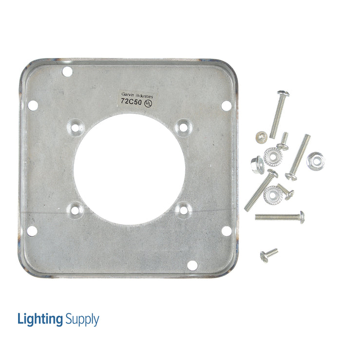 Southwire Garvin 4-11/16 Industrial Surface Cover 1/2 Inch Raised 30-60A Receptacle 2.441 Inch Diameter (72C50)