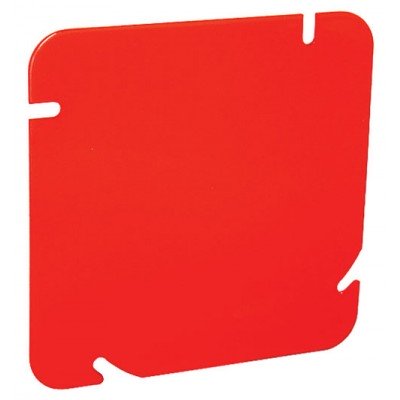 Southwire Garvin 4-11/16 Red Blank Box Cover Flat (72C1-RED)