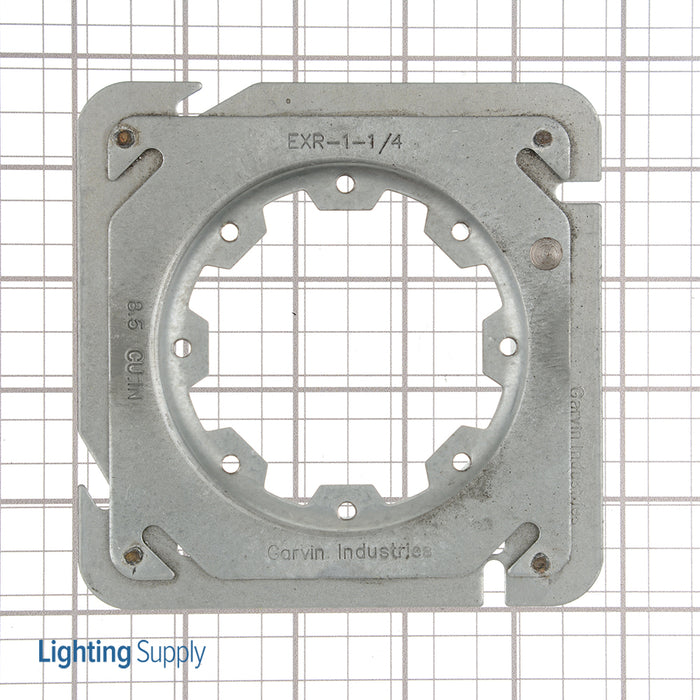 Southwire Garvin 4-11/16 Square To Round Perfect Fit Device Ring 1-1/4 Inch Raised (72EXR-1-1/4)