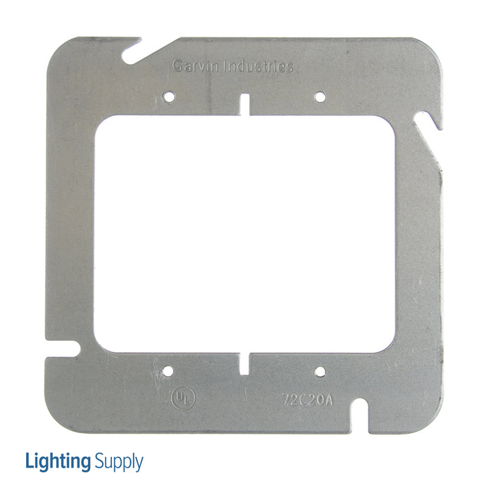 Southwire Garvin 4-11/16 Two Gang Device Ring Flat (72C20A)