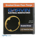 Southwire Garvin 4-1/2 Inch Round Floor Flange Brass (FBF-BR)