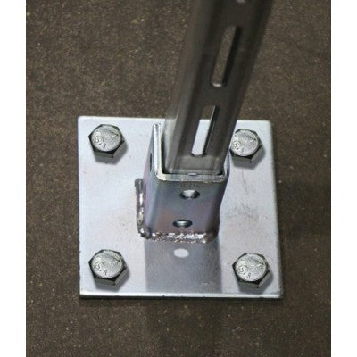 Southwire Garvin Four-Hole Single Channel Post Base For 1-5/8 Inch Strut (SFP14)