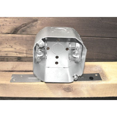 Southwire Garvin 4 Inch Octagon Box 2-1/8 Inch Deep Flat Vertical Bracket Box Clamps (54171-FBX)
