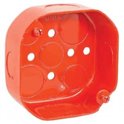 Southwire 54151-RED Garvin 4 Inch Octagon Box Red 1-1/2 Inch Deep ...