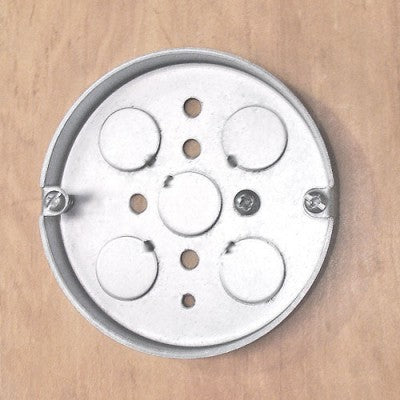 Shallow Pan Box Southwire 56113 Garvin 4 Inch Round Super Shallow Pan Box — Lighting Supply