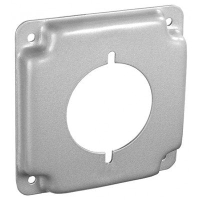 Southwire Garvin 4 Inch Square 1/2 Inch Raised 30-50 Amp Receptacle 2.141 Inch Industrial Surface Cover (G1934)